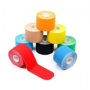 Kinesiotape i forskellige farver